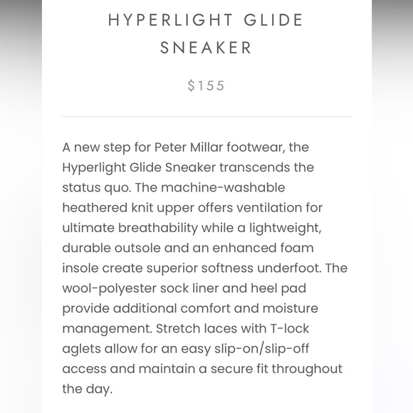 Peter Millar Hyperlight Glide Knit Sneakers Size 11.5 - Picture 12 of 12